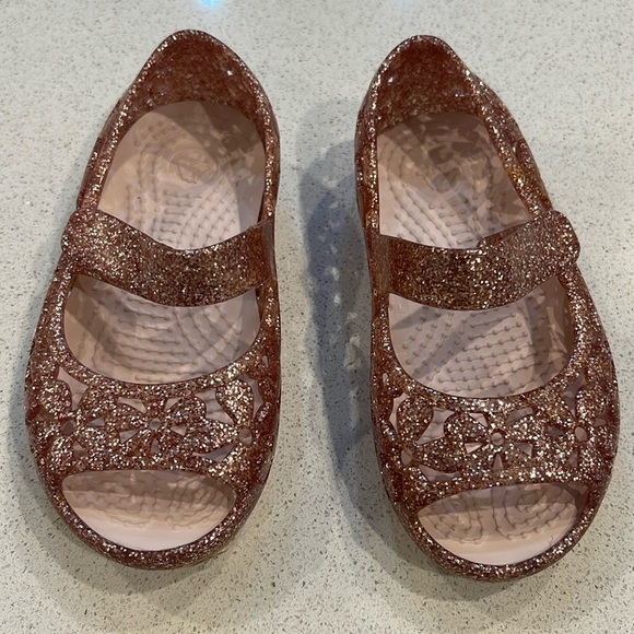 Crocs Little Girls Toddler Isabella Flower Flat size 4 - Picture 1 of 11